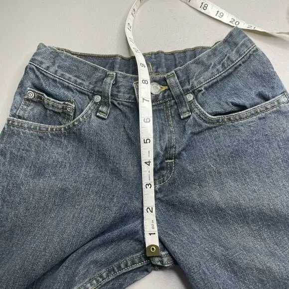 Boys Lee Premium Regular‎ Fit Jeans Mid Rise Straight Leg Denim Dark Blue 12 S - Picture 7 of 10